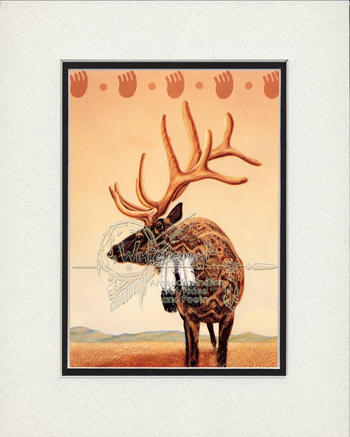Elk Stands Alone Print