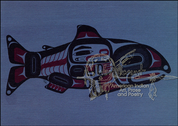 Honoring the Salmon People Painting
